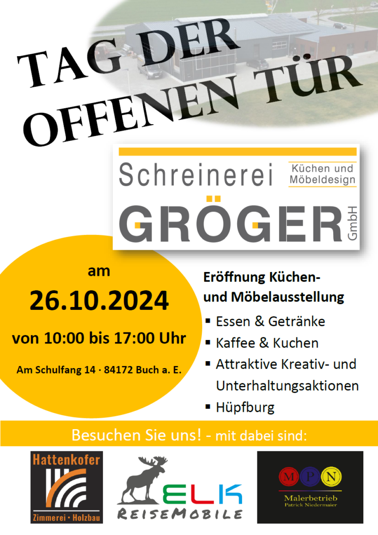 Tag der offenen Tür in Niedererlbach am 26.10.2024