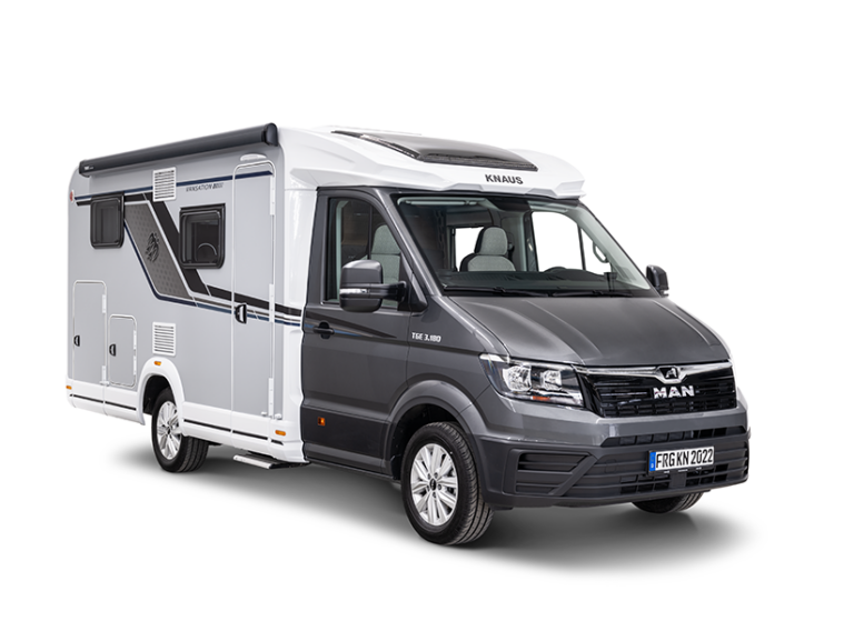 Außenanblick von einem Wohnmobil