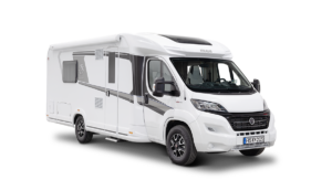 Außenanblick von einem Wohnmobil