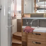 Badebereich in einem Wohnmobil