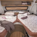 Schlafbereich von einem Wohnmobil